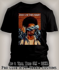 Pro Club Shaka Tee Shirt Show Me the Money Nerd T Streetwear Funny Big Tall Sm T