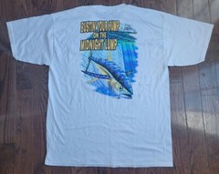 Fish Head Gear T-shirt Men’s Short Sleeve White Sz XL Angler Clothing Fisherman