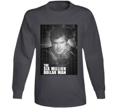 Six Million Dollar Man Lee Majors 70s Classic Tv T Shirt