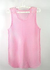 Men Lingerie Tank Top Mesh See Through Fishnet Vest T-Shirt Sleeveless Sport Top