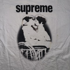 Supreme Men’s Short Sleeve T-Shirt Medium, Made In USA, White