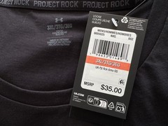Under Armour Project Rock T-Shirt Black Gym Men’s Sz M / XL / 3XL Tee New