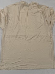 Stacy Adams Shirt Mens 2XL Cream Beige Ribbed Knit Short Sleeve Crewneck Casual