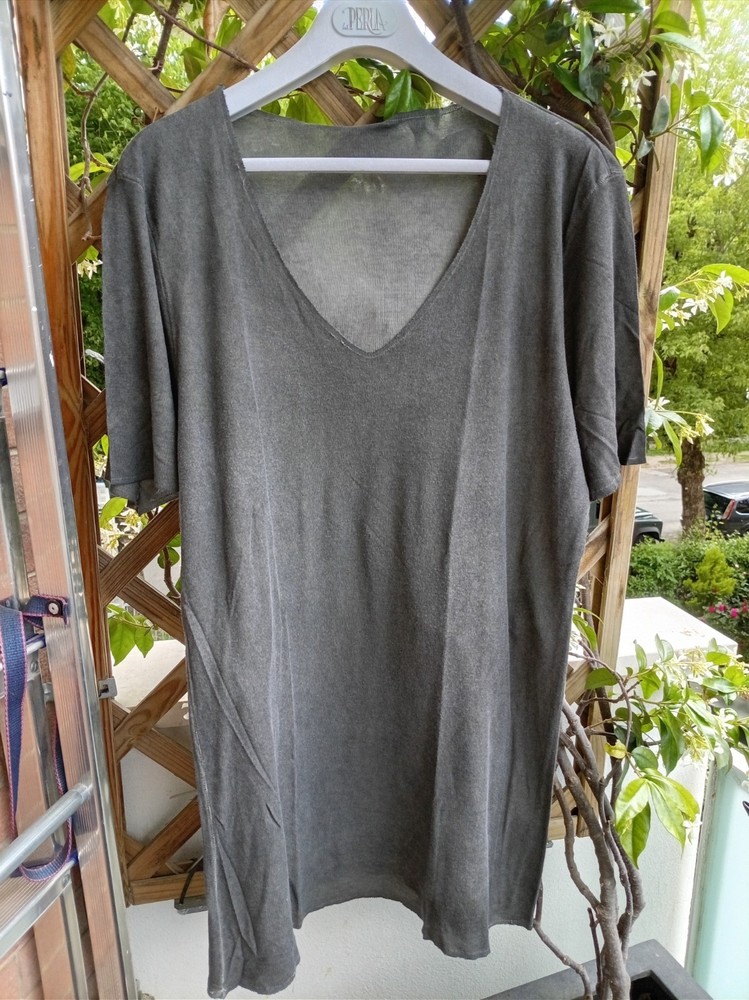 Giorgio Brato Men’s T-Shirt Size XL Dark Grey Cotton Viscose