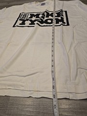 Vintage IRON Mike Tyson Single Stitch T Shirt DEAD STOCK Other Side 90s L MT HTF