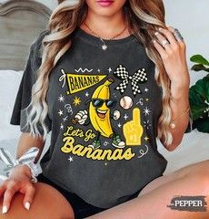 Funny Baseball Shirt Banana Character Sports Graphic Tee Cute Game Day Outfit
