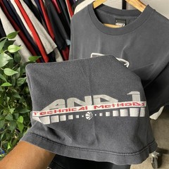 Vintage Y2K AND-1 Technical Methods Slam Dunk Basketball T-Shirt Men Size Large
