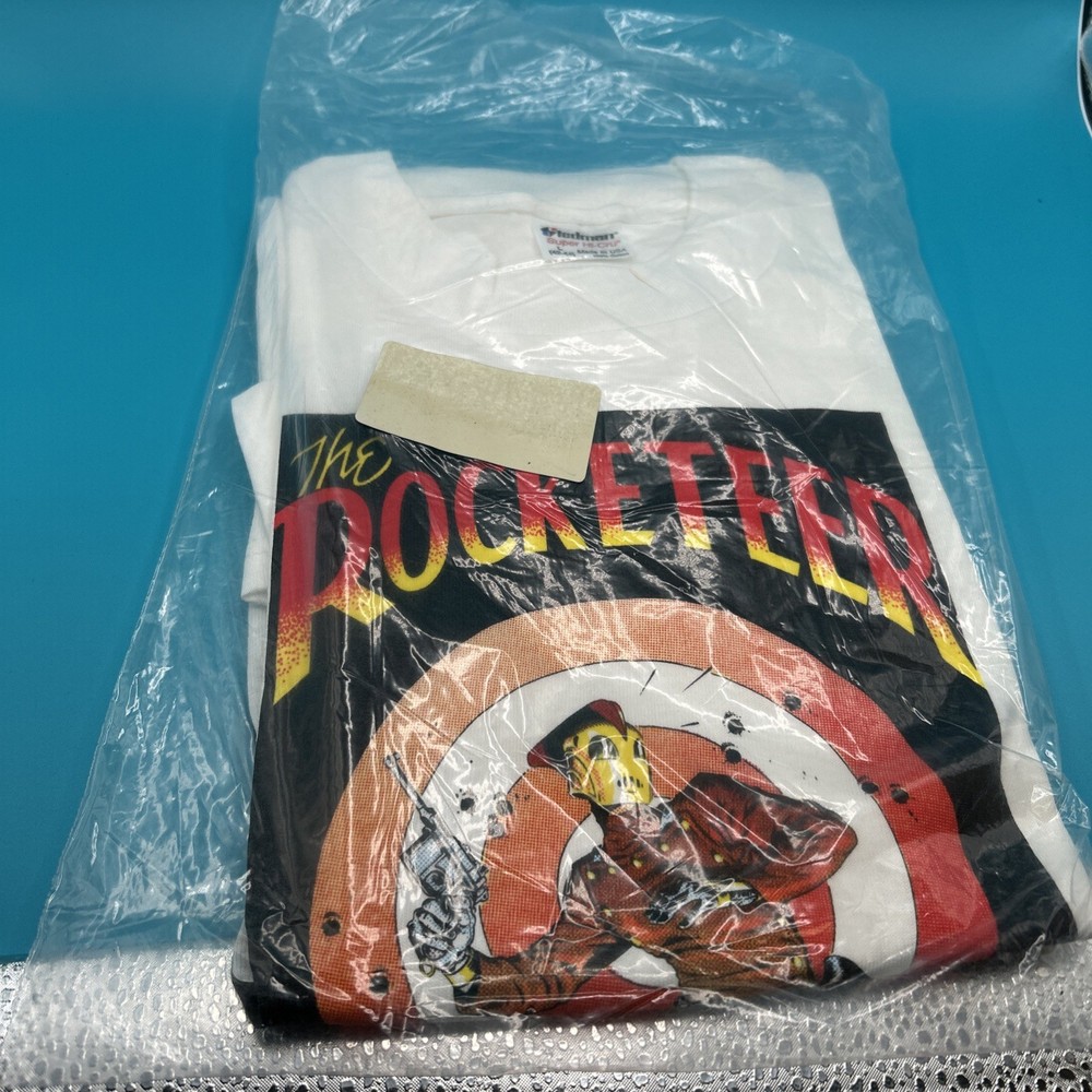 Vintage 1982 The ROCKETEER T-Shirt Graphitti Designs Size L (USA) Dave Stevens