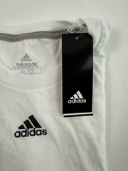 Adidas Men Short Sleeve Crew Neck The Go To Performance Tee White XL NWT