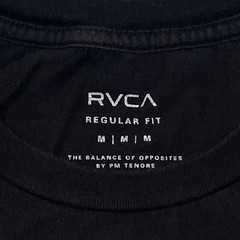 RVCA The Balance of Opposites Chest Graphic Size M Black Tee (Retail $35)