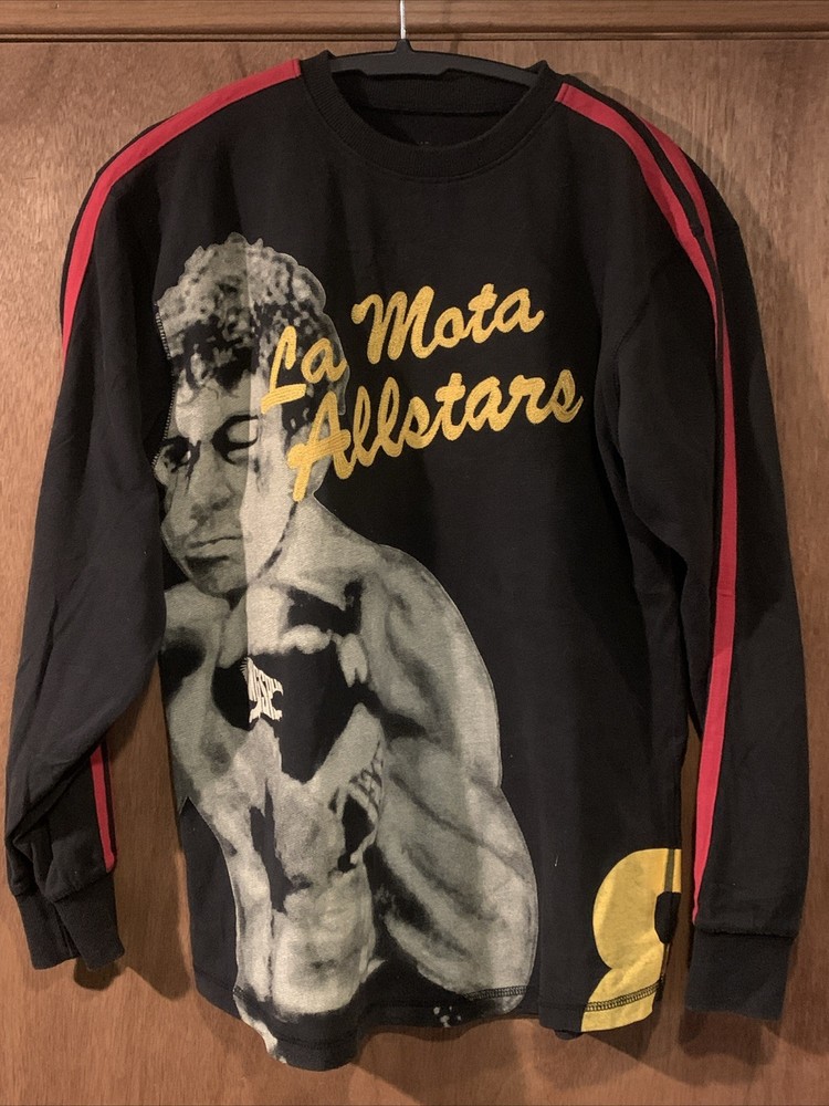 Ringspun AllStars Raging Bull Long Sleeve Shirt Mens Small Black w/Red Trim NWOT