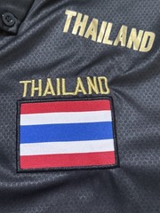 Thailand Soccer Polo Jersey Men’s XL Black Gold Warrix Chang Coca Cola NWT