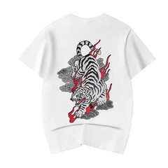 Niepce Japanese Streetwear T-Shirt Embroidery Graphic Tee for Men