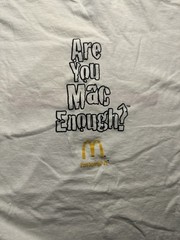 VTG Chicago Bulls Shirt Men’s XL McDonald’s Promo “Are You Mac Enough” Y2K Tee