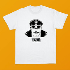 TOM OF FINLAND Leather Dude T-shirt (Biker, Leatherman, Leather pants, Tee)