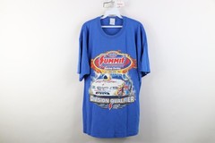 Vintage Y2K Mens XL Faded NHRA Summit Racing Equipment Fire Flames Car T-Shirt