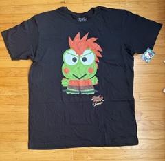 Rare 2012 Streetfighter Sanrio Keroppi Blanks Men’s T Shirt Size XL NWT