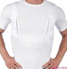 Unisex Lightweight Concealed Holster Tactical High Ammo Short Sleeved T-Shirt