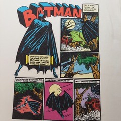 DC Batman Men’s White T-Shirt Medium 27in Long 19in Wide