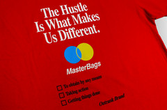 OUTRANK “MASTER BAGS” SNEAKER T-SHIRT Red Retro 1 High Spider-Man Across
