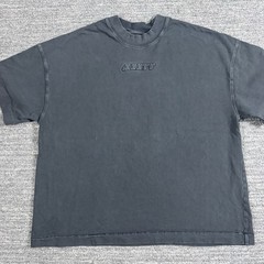 Mouty Tee Shirt Men Medium Boxy Portugal Faded Logo Short Sleeve T-Shirt Heavy