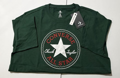 Converse Men SS Crew T-Shirt Tee “ALL STAR CHUCK TAYLOR PATCH EDITION”