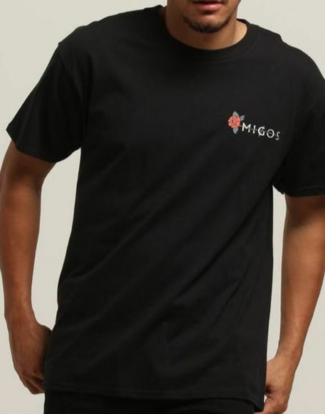 $459 Migos Men’s Black Scorpion Graphic Short Sleeve Crew Neck Cotton T Shirt XL