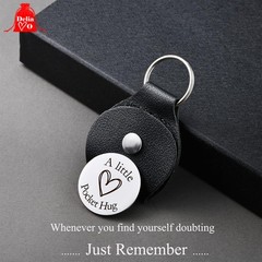 Pocket Hug Token Keychain for Women & Men – Inspirational Gifts for Him & Her –