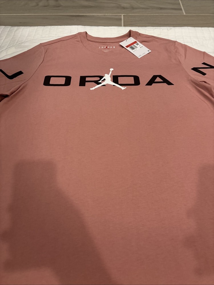 Nike Air Jordan Large Pink Shirt Jumpman Logo HJ2358-685 NWT
