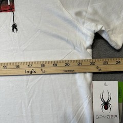 Spyder Mens Large Graphic T Shirt White Logo Outdoor Summer Athletic NWT