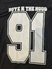 Boyz N The Hood Jersey Mens Medium M Black Hybrid Football Mesh Doughboy 91