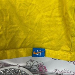 Nike air tshirt loose fit Graphic Tee yellow blue mushrooms Yellow