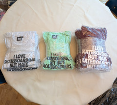 NEW Skate Mental T-shirt Love Hate Skateboard Size XL Ash White Retail $32 NEW