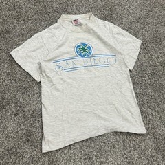 Vintage 80s 90s San Diego California Graphic TShirt Palm Tree Mens M Oneita