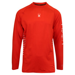 Spyder Men’s T-Shirt Red UPF30+ Rash Guard L/S (S01D)