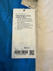 Lululemon Cotton Jersey T-Shirt FDAP Size Large Fade Dye Corn Flower Blue
