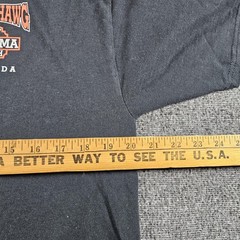 Vintage Beach Hawg Harley-Davidson Shirt Mens Large Black Panama Beach 90s