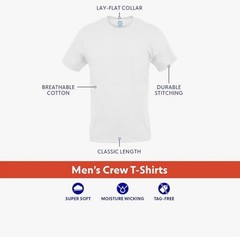 Gildan Men’s Crew T-Shirts, Multipack, Style G1100 S-2XL 6 in Pack Black Color