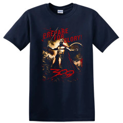 Prepare for Glory Spartan Warrior T Shirt 300 Film Inspired Tee