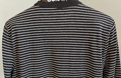 Men’s Abercrombie And Fitch Long Sleeve Henley Shirt Muscle Gray Striped Medium