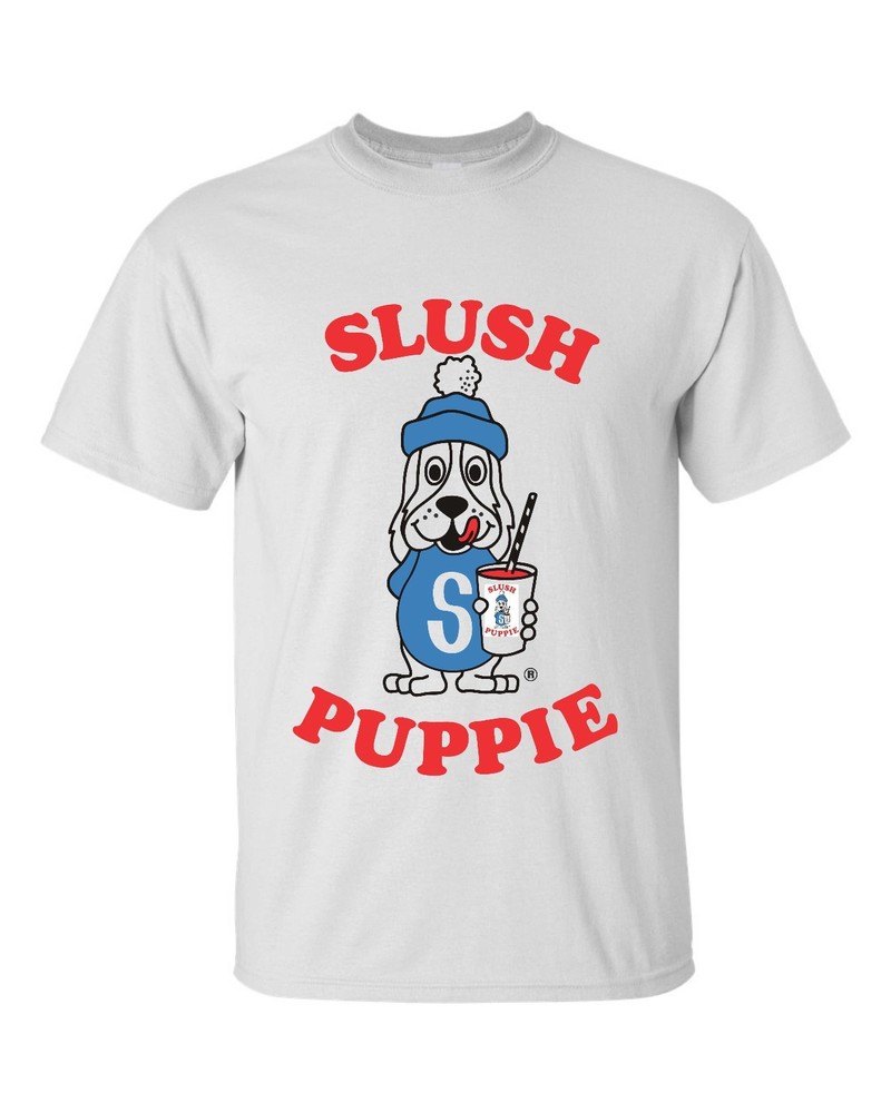 SLUSH PUPPIE LOGO T-SHIRT ICE CREAM GOOD HUMOR FLAVOR SMOOTHIE RETRO