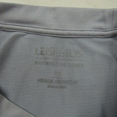 Legends Shirt Mens Medium Gray Tech Performance Stretch Breathable Wicking