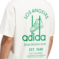 adidas Originals Sport Design Studio Jabbar Graphic Tee Ivory Basketball Unisex