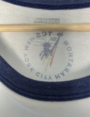 New Balance 2018 New York City Graphic Print Tee White Blue Contrasting Trim
