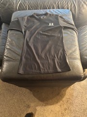 Under Armour New NO tag black compression t work out YL studio wardrobe sale