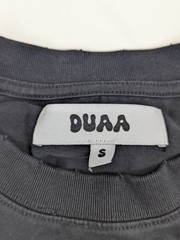 Duaa Summer Running Shirt Black Y2K Rhinestone Box Fit Mens Size Small Run Club