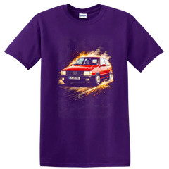 Fiat Uno Turbo ie MK1 Old Car Racing T Shirt Classic Hatchback Tee