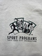 Vintage Salt Lake Parks And Rec Sports Program Off White Long Sleeve Softball M