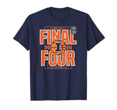 Elite Authentics Illinois Illini Final Four 2026 Mens March Madness Dunk T-Shirt