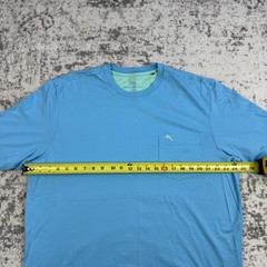 Tommy Bahama Shirt Mens XLT Blue Supima Cotton Pocket Crewneck Tee Big Tall